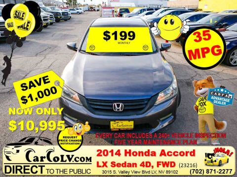 2014 Honda Accord for sale at The Car Company in Las Vegas NV