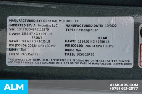 2023 Chevrolet Corvette Stingray