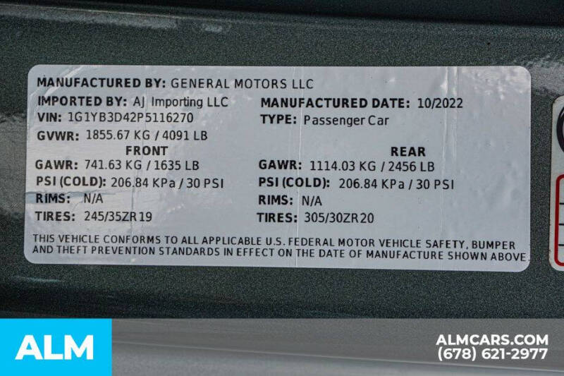 2023 Chevrolet Corvette Stingray