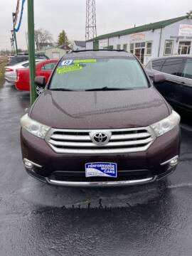 2013 Toyota Highlander for sale at Performance Motor Cars in Washington Court House OH