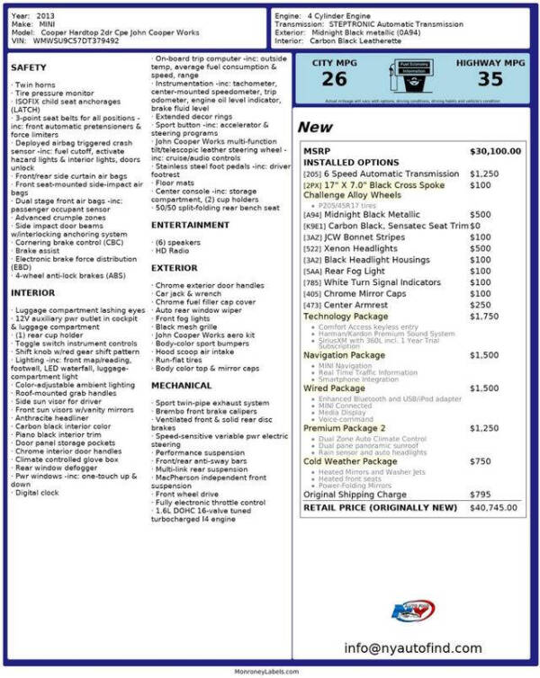2013 MINI Hardtop John Cooper Works