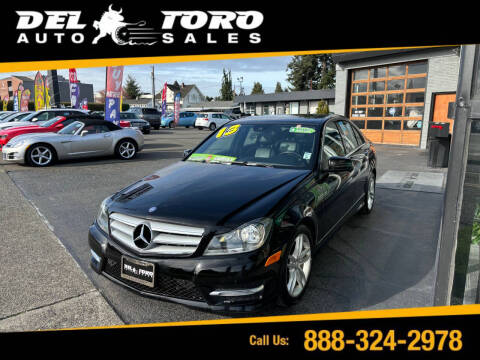 2013 Mercedes-Benz C-Class for sale at DEL TORO AUTO SALES in Auburn WA