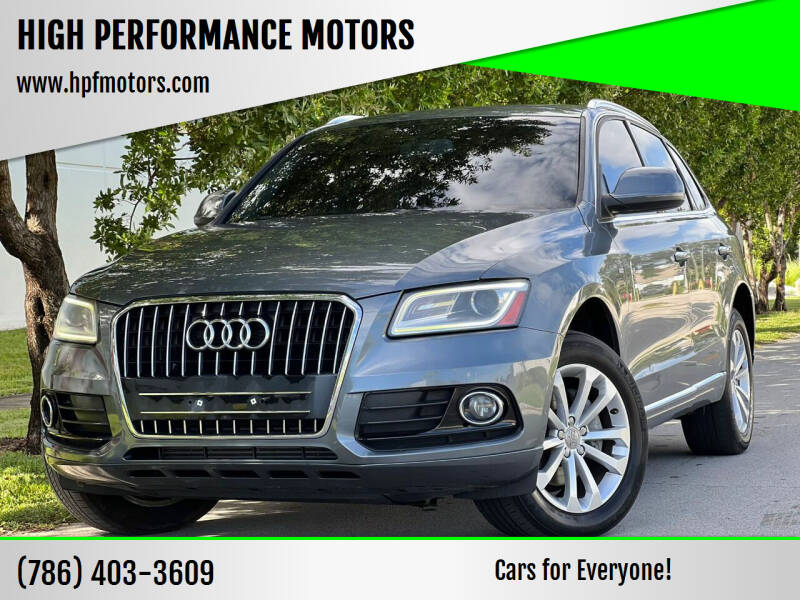 2015 Audi Q5 for sale at HIGH PERFORMANCE MOTORS in Hollywood FL