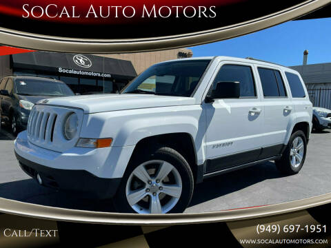2012 Jeep Patriot for sale at SoCal Auto Motors in Costa Mesa CA