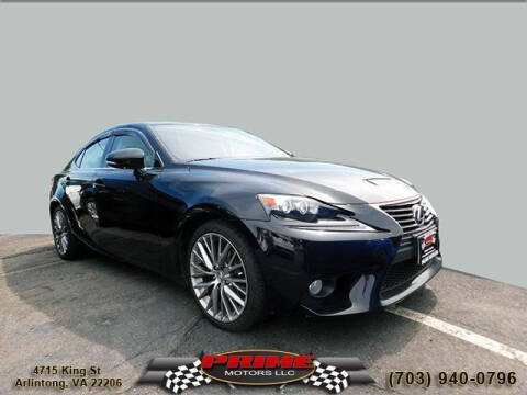 2014 Lexus IS 250 for sale at PRIME MOTORS LLC in Arlington VA