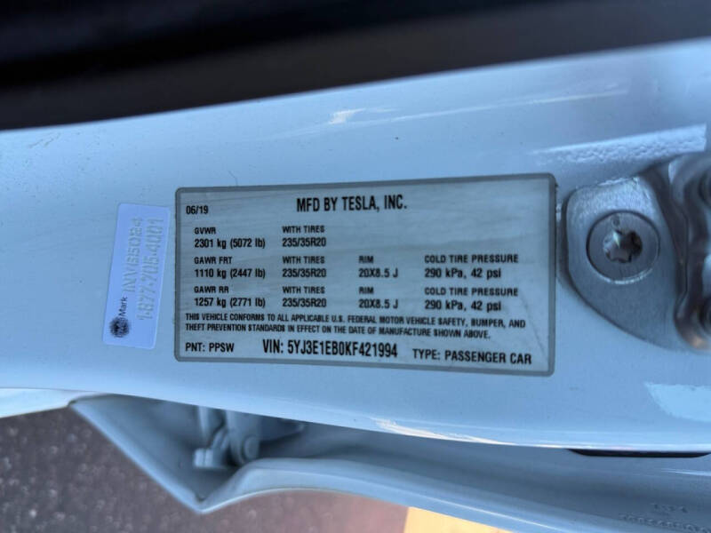 2019 Tesla Model 3 Long Range