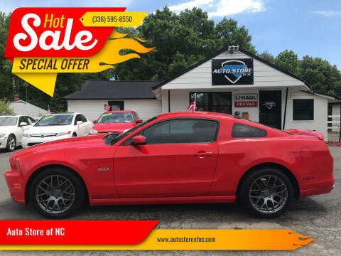 2013 Ford Mustang for sale at Auto Store of NC in Walkertown NC