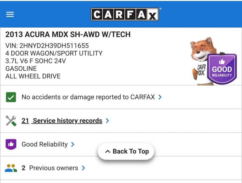 2013 Acura MDX SH-AWD w/Tech