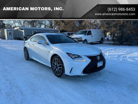2016 Lexus RC 350 for sale at AMERICAN MOTORS, INC. in Farmington MN