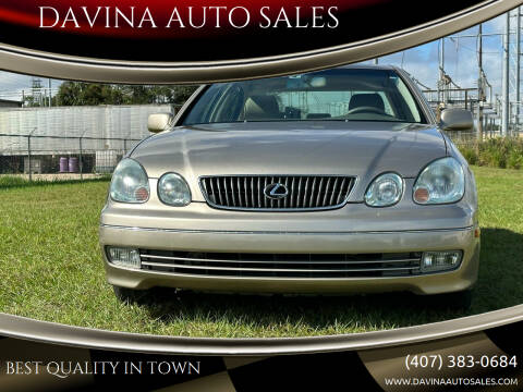 2002 Lexus GS 300 for sale at DAVINA AUTO SALES in Longwood FL