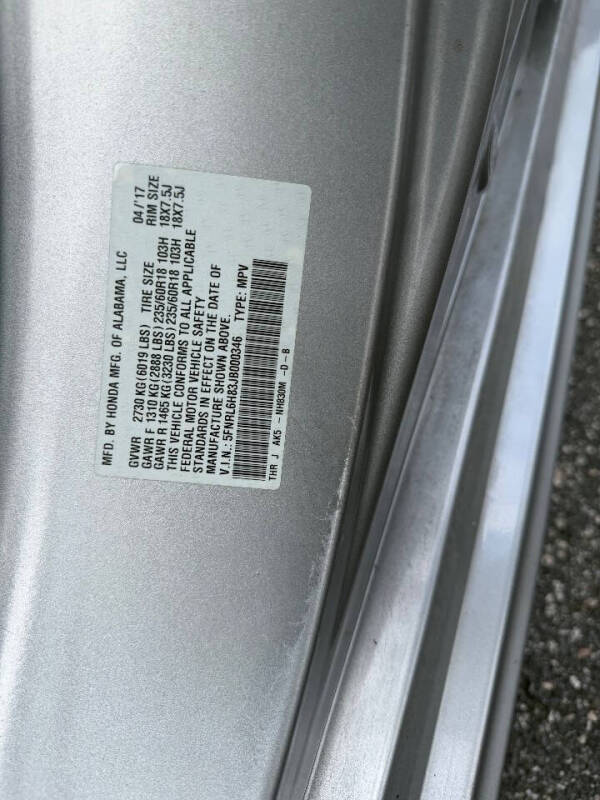 2018 Honda Odyssey Touring