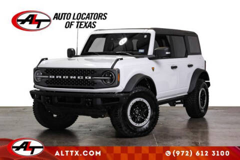 2022 Ford Bronco for sale at AUTO LOCATORS OF TEXAS in Plano TX