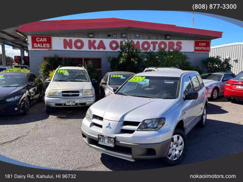 2003 Mitsubishi Outlander for sale at No Ka Oi Motors in Kahului HI