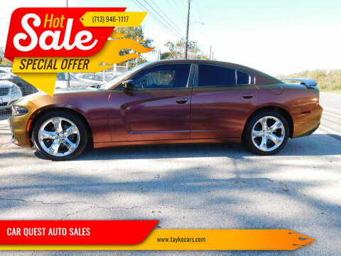 2014 Dodge Charger for sale at CAR QUEST AUTO SALES in Houston TX