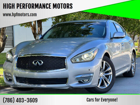 2018 Infiniti Q70 for sale at HIGH PERFORMANCE MOTORS in Hollywood FL