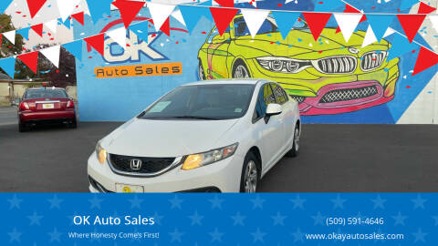 2013 Honda Civic for sale at OK Auto Sales in Kennewick WA
