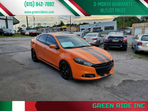 2013 Dodge Dart for sale at Green Ride Inc in Nashville TN