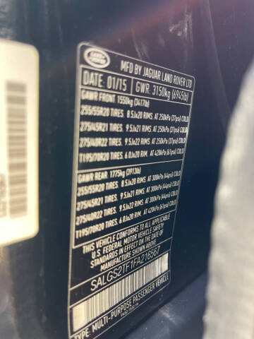 2015 Land Rover Range Rover Supercharged