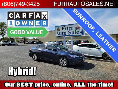 2017 Toyota Camry Hybrid for sale at FURR AUTO SALES in Lubbock TX