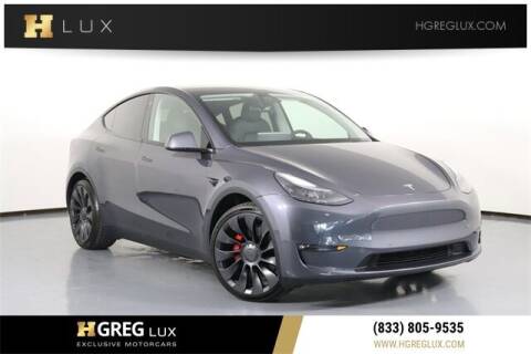 2022 Tesla Model Y for sale at HGREG LUX EXCLUSIVE MOTORCARS in Pompano Beach FL