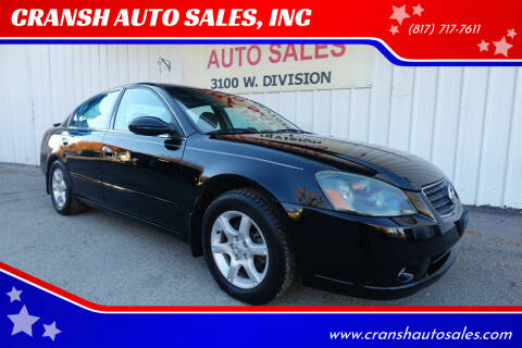 2006 Nissan Altima for sale at CRANSH AUTO SALES, INC in Arlington TX
