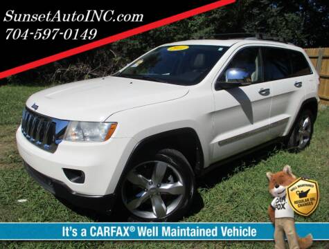 2011 Jeep Grand Cherokee for sale at Sunset Auto in Charlotte NC