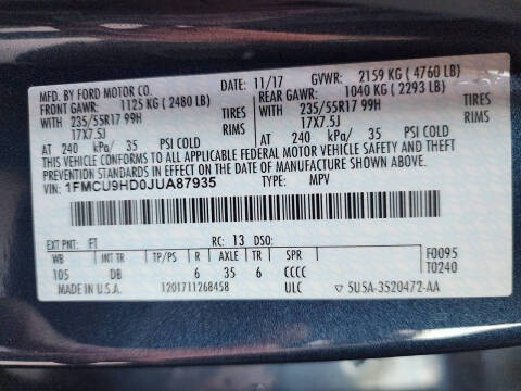 2018 Ford Escape SEL