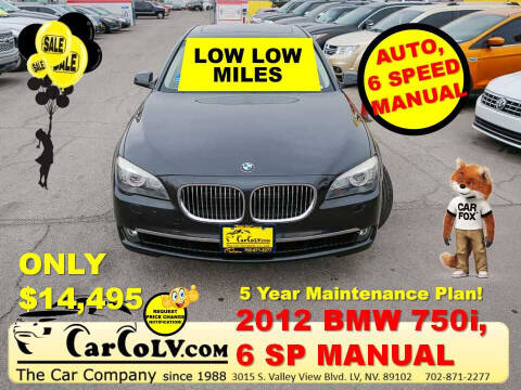 2012 BMW 7 Series for sale at The Car Company in Las Vegas NV