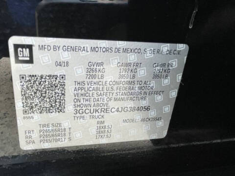 2018 Chevrolet Silverado 1500