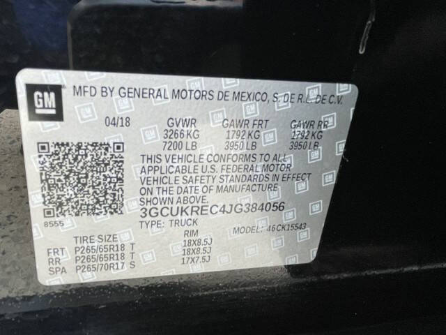 2018 Chevrolet Silverado 1500