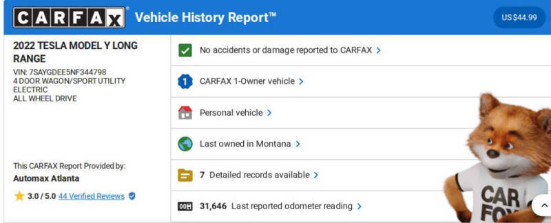 2022 Tesla Model Y Long Range