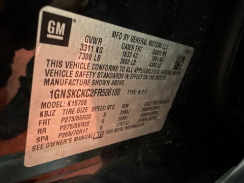 2015 Chevrolet Tahoe LTZ