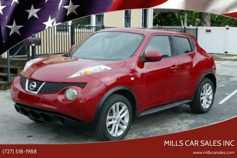 2013 Nissan JUKE for sale at MILLS CAR SALES INC in Clearwater FL