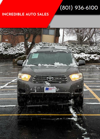 2009 Toyota Highlander for sale at INCREDIBLE AUTO SALES in Bountiful UT