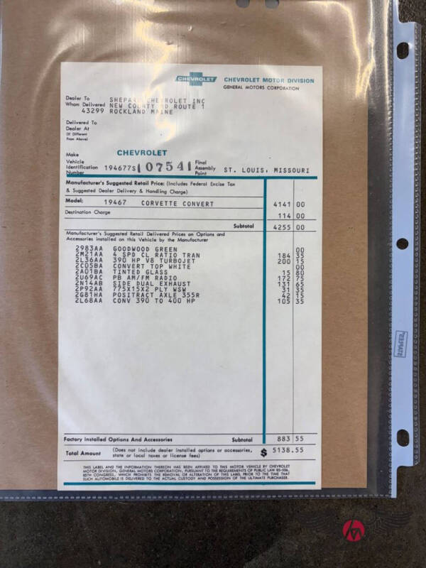 1967 Chevrolet Corvette