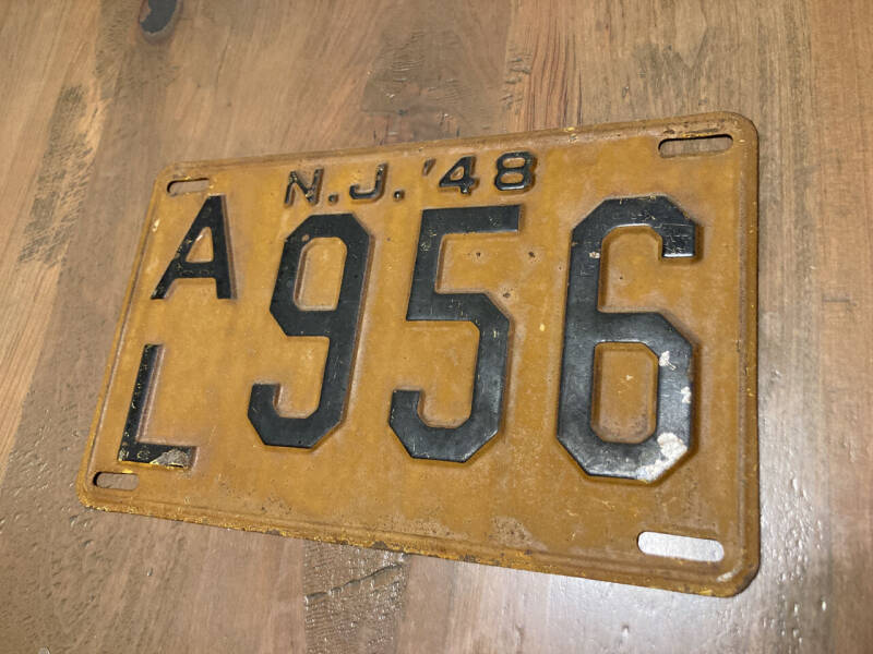 1948 New Jersey  Plate