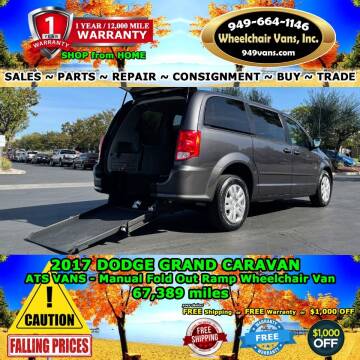 2017 Dodge Grand Caravan for sale at Wheelchair Vans Inc in Laguna Hills CA