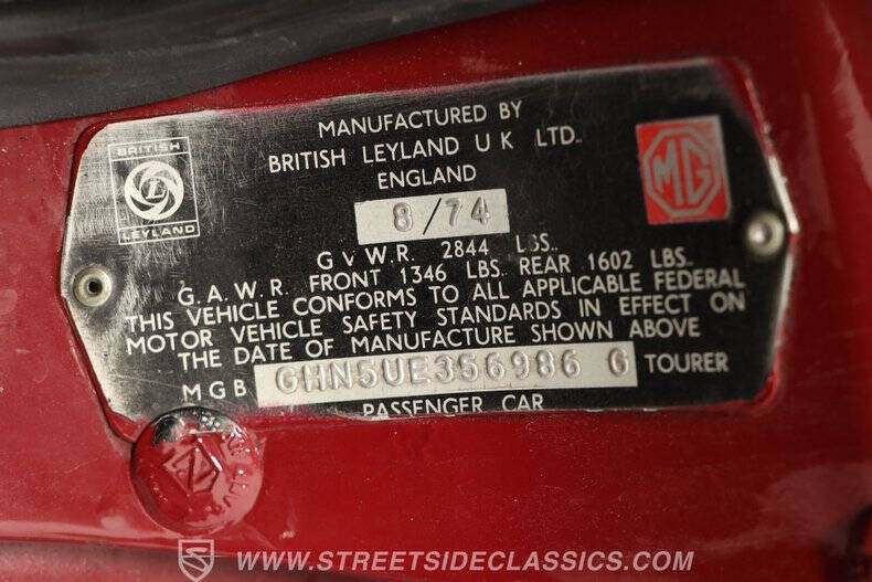 1974 MG MGB