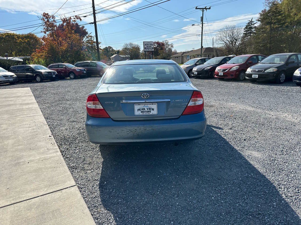 2003 Toyota Camry for sale at PEAK VIEW MOTORS in Mount Crawford, VA