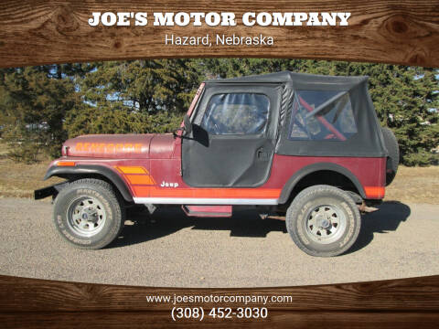 1984 Jeep CJ-7 for sale at Joe's Motor Company in Hazard NE