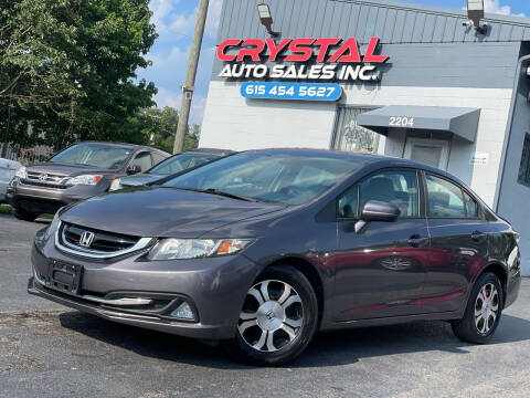 2015 Honda Civic for sale at Crystal Auto Sales Inc in Nashville TN
