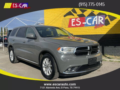 2019 Dodge Durango for sale at Escar Auto - 9809 Montana Ave Lot in El Paso TX