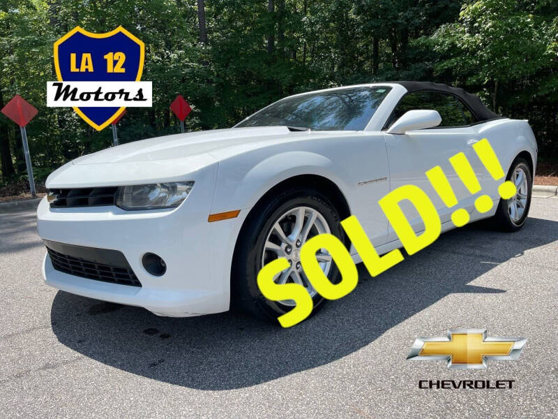 2014 Chevrolet Camaro for sale at LA 12 Motors in Durham NC