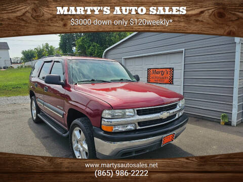 2003 Chevrolet Tahoe for sale at Marty's Auto Sales in Lenoir City TN