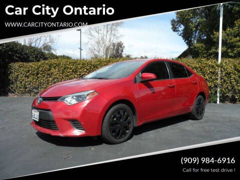 2016 Toyota Corolla for sale at Car City Ontario in Ontario CA