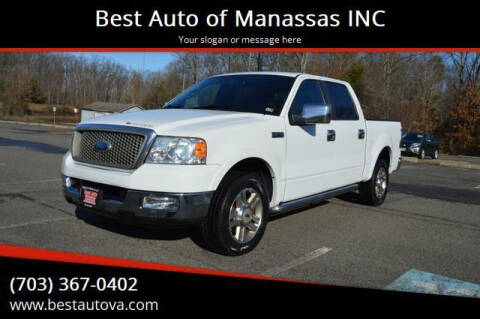 2005 Ford F-150 for sale at Best Auto of Manassas INC in Manassas VA