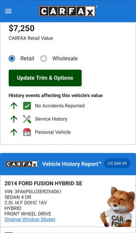 2014 Ford Fusion Hybrid for sale at U Drive in Chesapeake VA