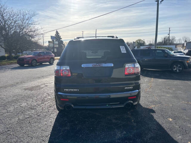 2012 GMC Acadia for sale at DECKER AUTO SALES in Bay City, MI