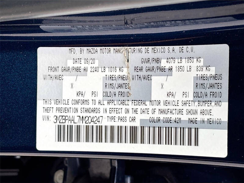 2021 Mazda Mazda3 Sedan 2.5 S