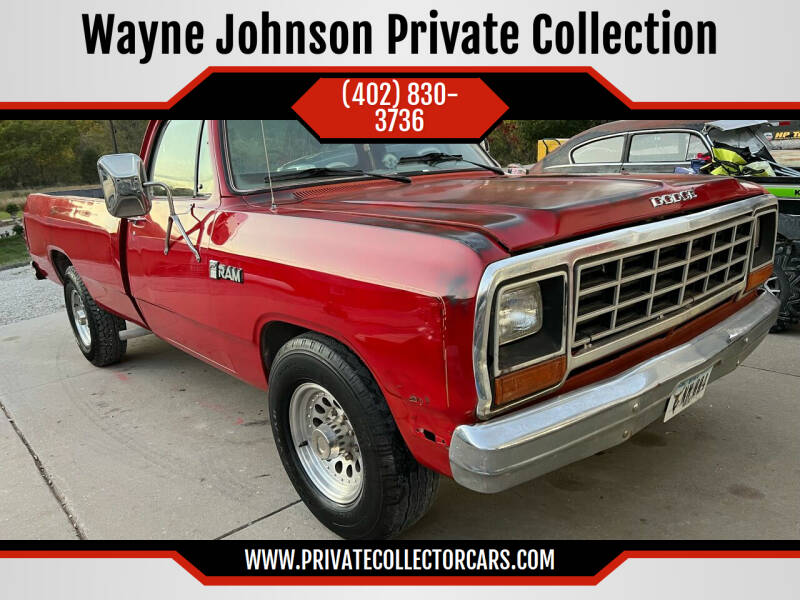 1985 Dodge RAM 350 for sale at Wayne Johnson Private Collection in Shenandoah IA